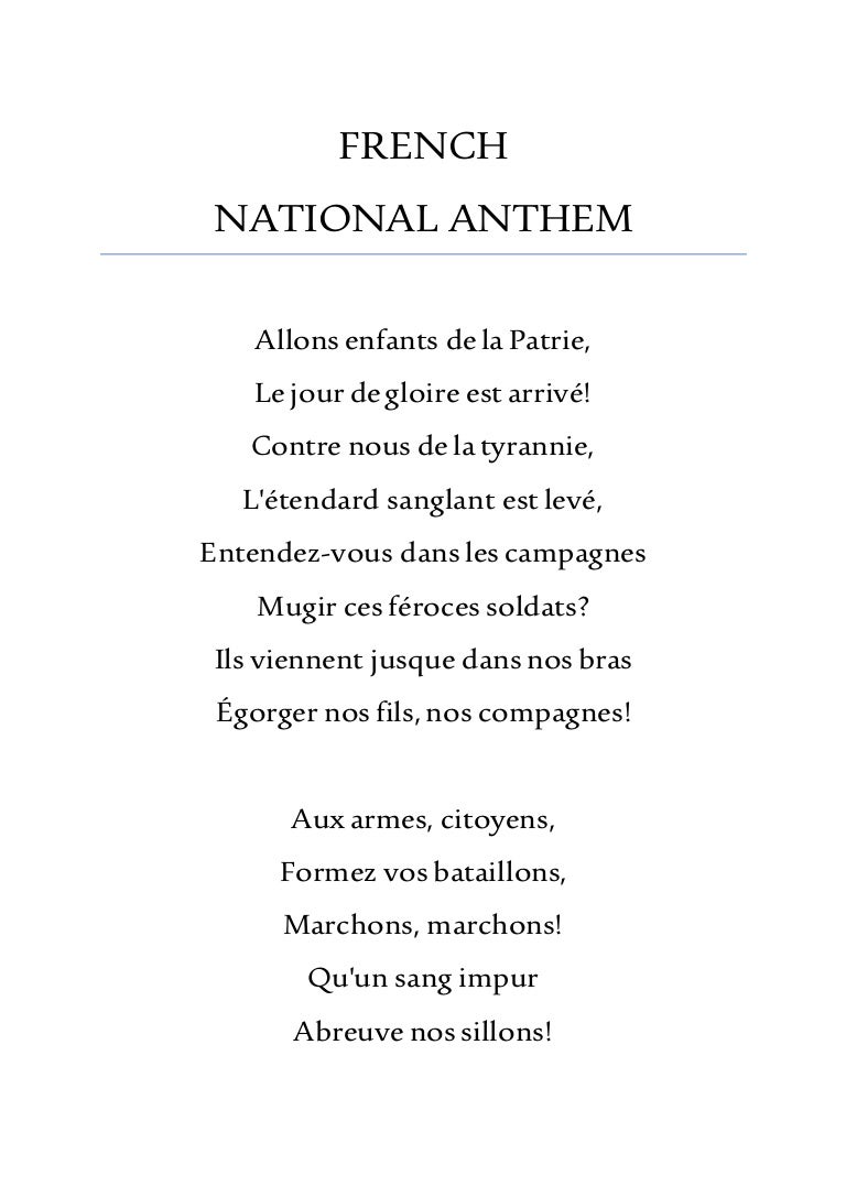 French National Anthem