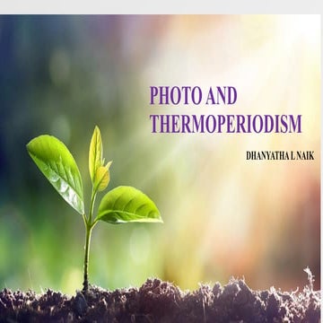 Photoperiodism | PPTX