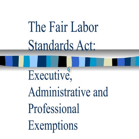 Flsa exemptions