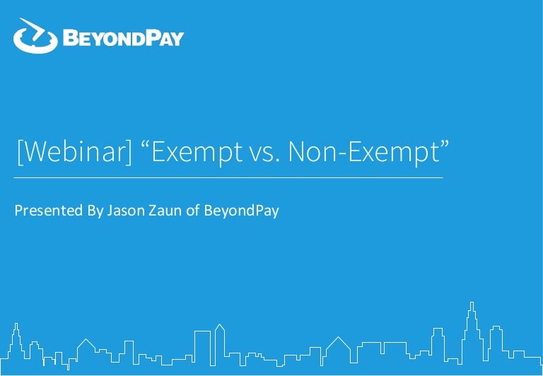 Flsa Exempt Vs Non Exempt