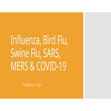 influenza, birdflu swine flu sars covid19 .pptx