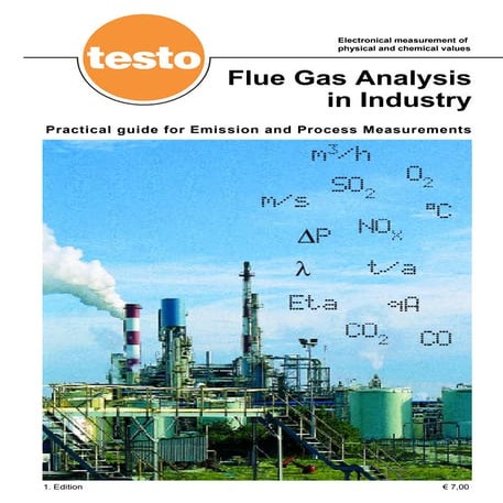 Fluegas analysis in industries