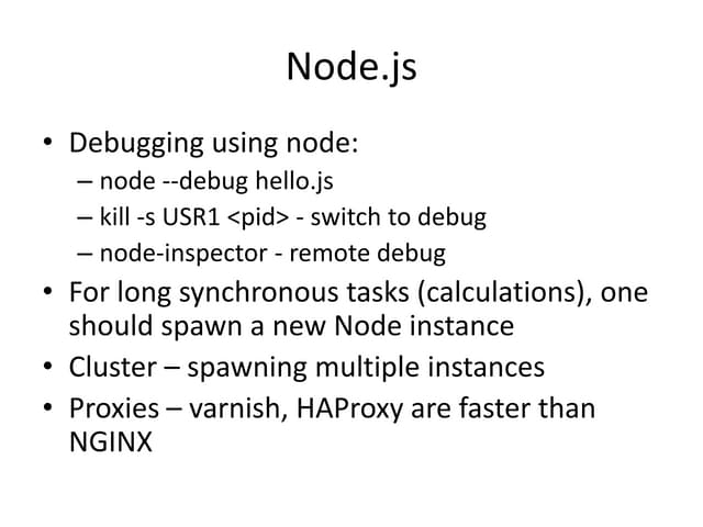 What I learned from FluentConf and then some