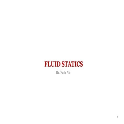 Fluid MEchanucs Chapter 2 Munson 6th Edition