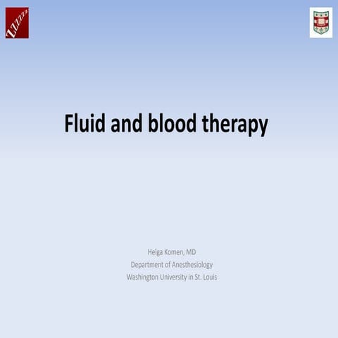 Fluid and blood therapy 2.12.2020.