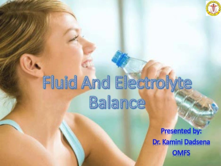 Fluid and electrolyte balance