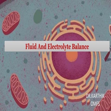 Fluid And electrolyte Balance FINAL .pptx