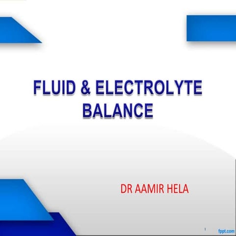 Fluid and electrolytes