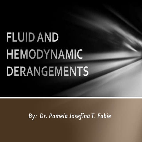 Fluid and Hemodynamic Derrangements