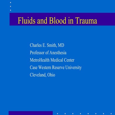 fluid  and Blood Trauma .ppt in anaesthesia