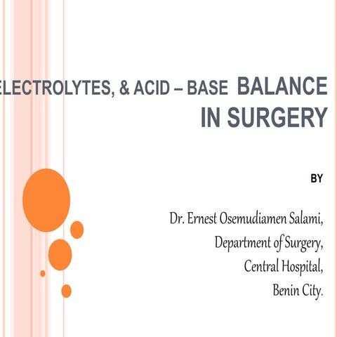 Fluid, Electrolytes and Acid Base Balance in Surgery.pptx
