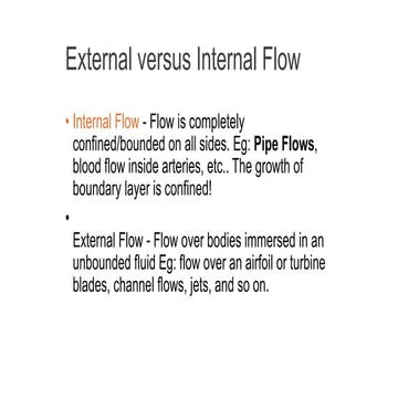 Fluid Flow inside and outside of the pipe