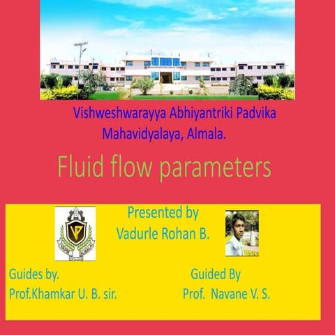 Fluid flow parameter by VADURLE ROHAN BHARAT