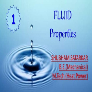 Fluid & Fluid properties