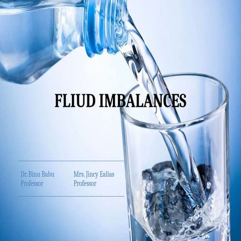 Fluid Abnormalities in Human Body - Fluid Imbalances