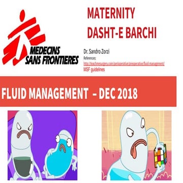 Fluid management & anesthesia