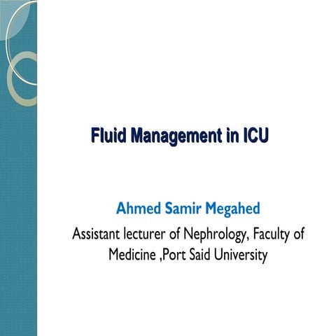 Fluid management in ICU