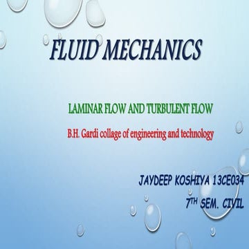 Fluid mechanics