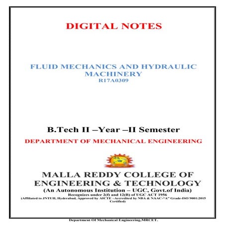 lecture notes on fundamental of mechanical engineering