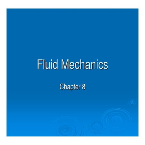 Fluid mechanics 1