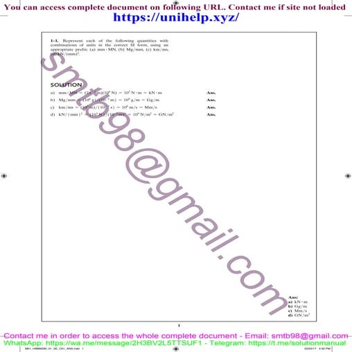 Thermo problem set no. 1 | DOCX