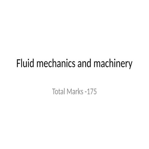 Fluid mechanics and machinery  new ppt.pptx
