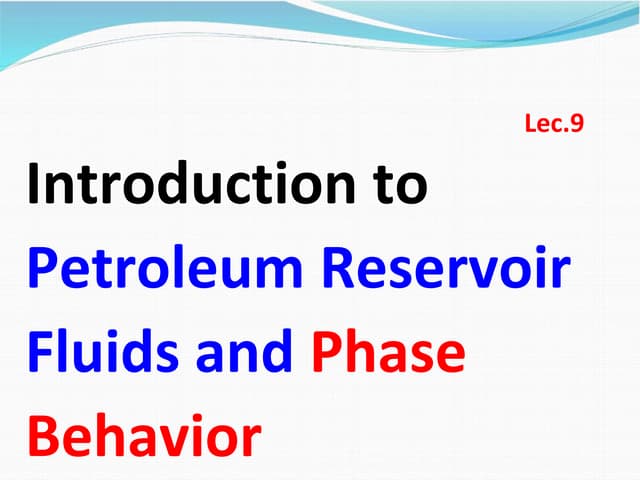 Fluid properties and reservior rock_.docx