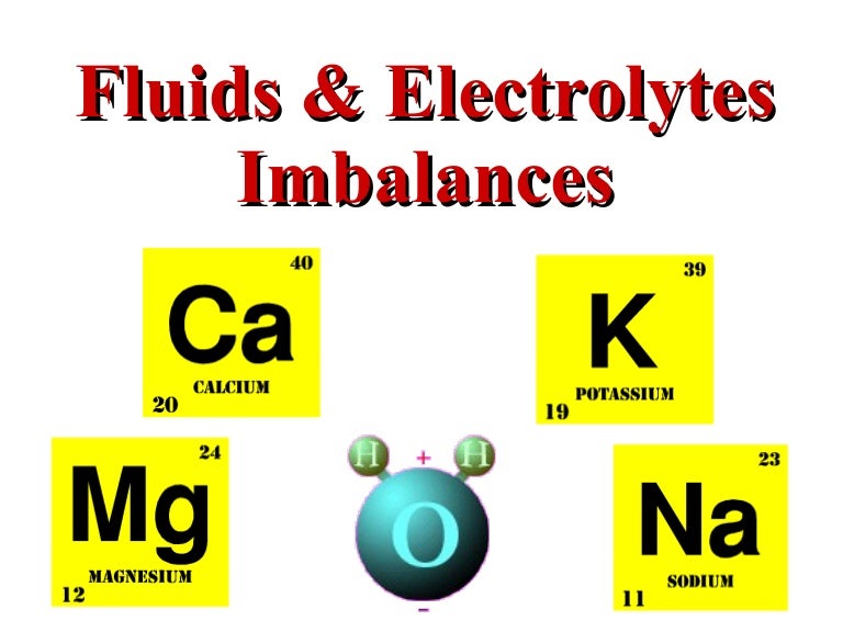 Fluids & Electrolytes Imbalances BMH/Tele