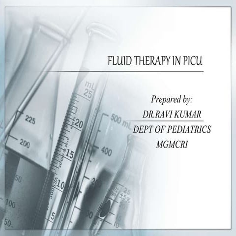 Fluid Therapy in Pediatrics