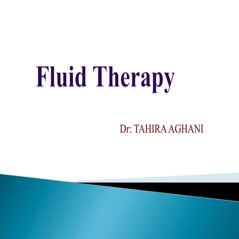 Fluid therapy