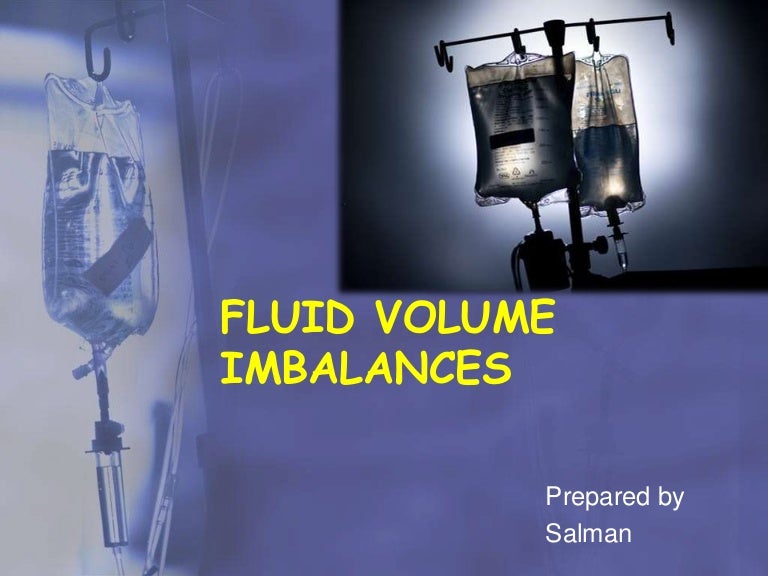 Fluid volume imbalances