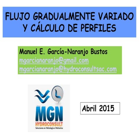 Flujo gradualmente variado