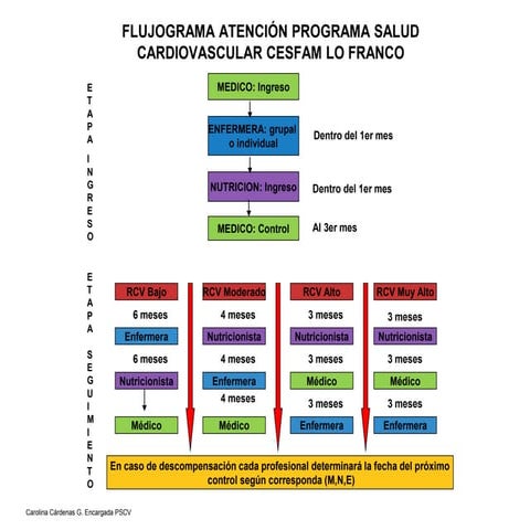 Flujograma atención programa salud