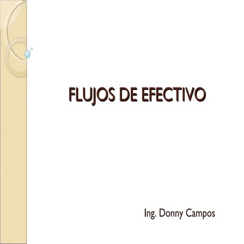 Flujos de efectivo