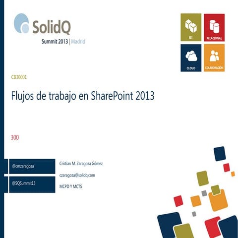 Flujos de trabajo en SharePoint 2013