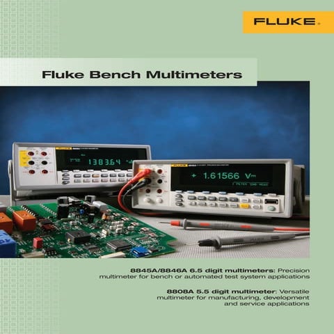 Brosur Fluke Bench Multimeter. Hubungi PT. Siwali Swantika 021-45850618