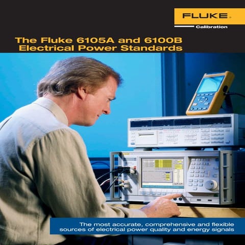 Datasheet Fluke Electrical Power Standard. Hubungi PT. Siwali Swantika 021-45...