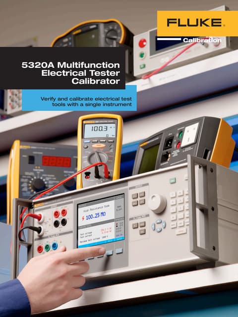 Brosur Fluke 5320A. Hubungi PT. Siwali Swantika 021-45850618