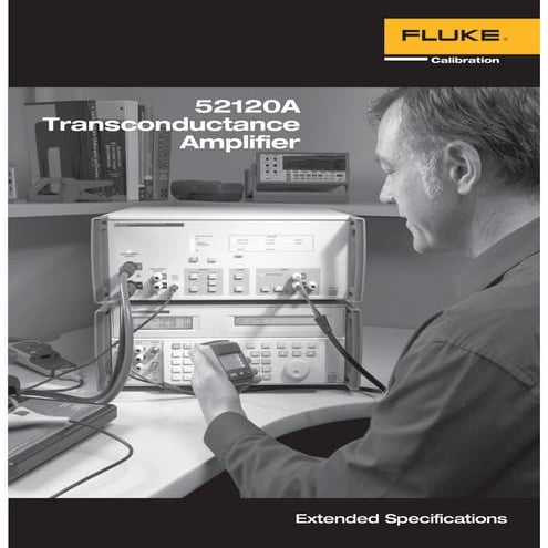 Datasheet Fluke 52120A Extended. Specification. Hubungi PT. Siwali ...