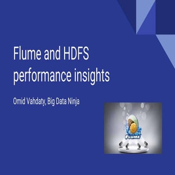 Flume and Hadoop performance insights