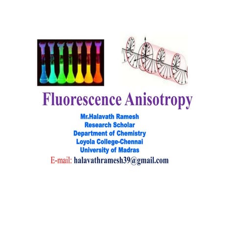 Fluorescence anisotropy
