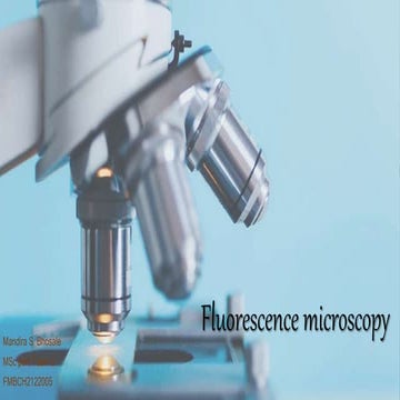 Fluorescence microscopy presentation