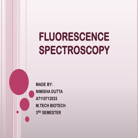 Fluorescence spectroscopy