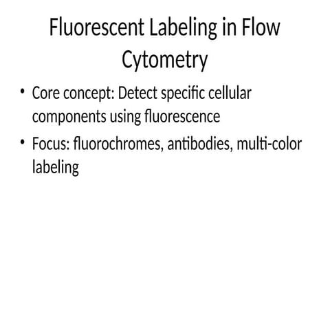 Comprehensive Guide to Fluorescent Labeling in Flow Cytometry for ...