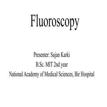 Fluoroscopy
