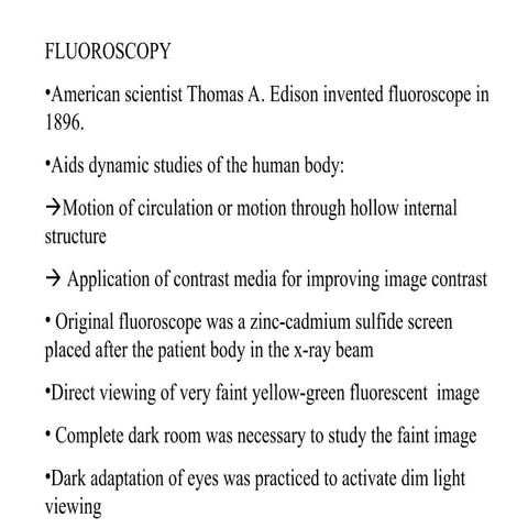 Conventional Fluoroscopy Imaging System | PDF