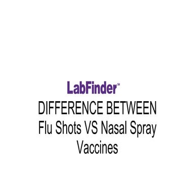 Flue Shots VS Nasal Spray