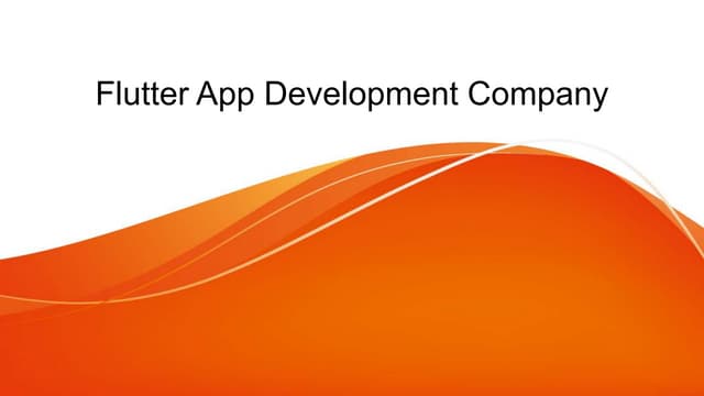Flutter app development company