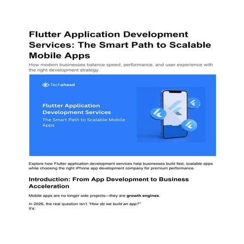 Flutter for eCommerce: Smart Choice Explained | PDF