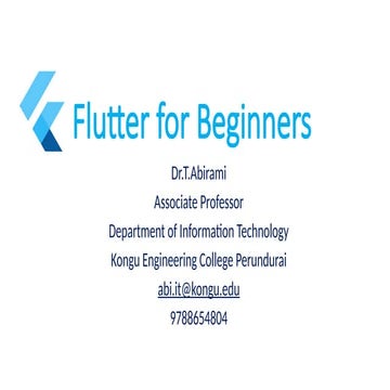 Flutter for Beginners widgets types.pptx